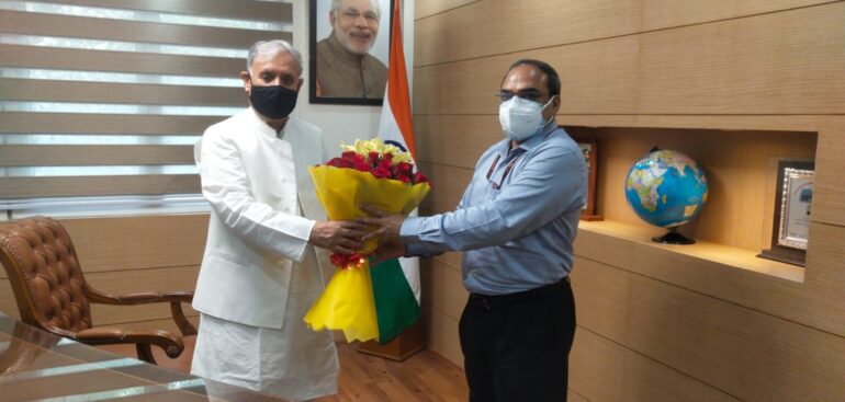 Shri Rao Inderjit Singh takes charge as Union Minister of State in Ministry of Corporate Affairs